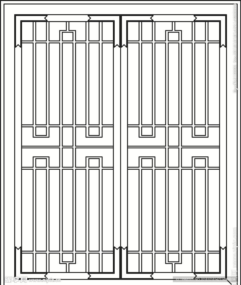 古建花纹 镂空花纹 古建窗花