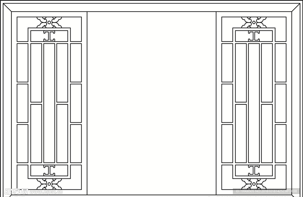 古建花纹 镂空花纹 中式窗花