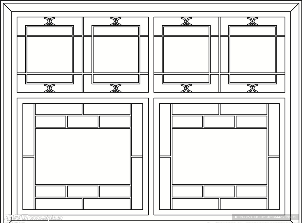 古建花纹 镂空花纹 古建窗花