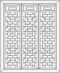 古建花纹 镂空花纹 古建窗花