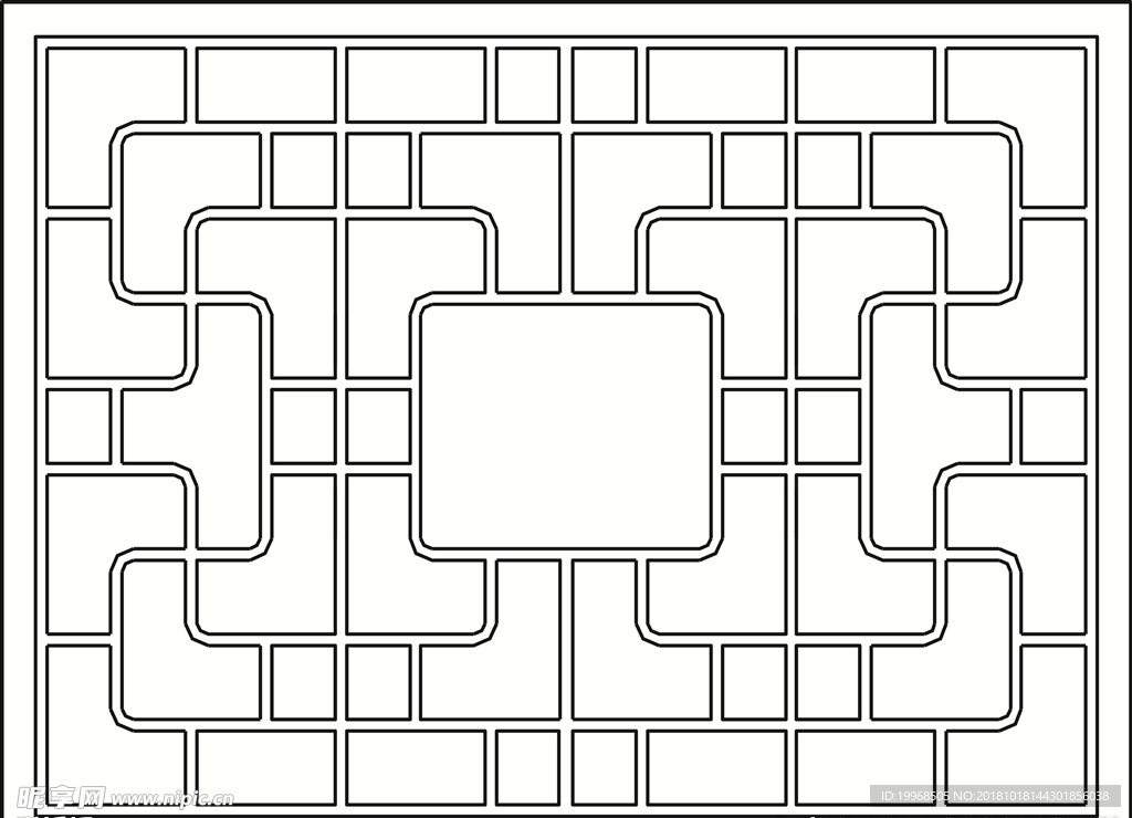 古建花纹 镂空花纹 古建窗花