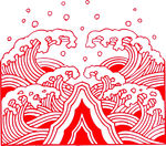 建筑花纹 镂空花纹 水浪花纹