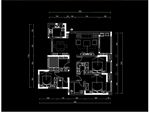 四居室高层平面方案定制CAD