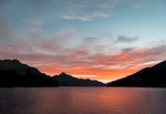 夕阳 江河 唯美天空