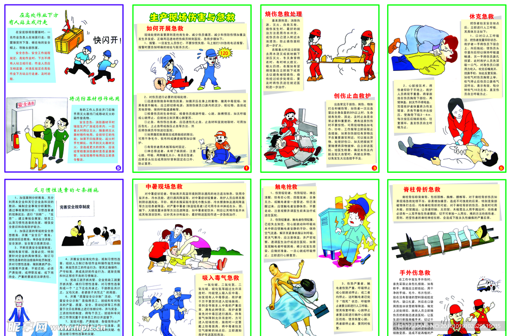 施工现场急救挂图