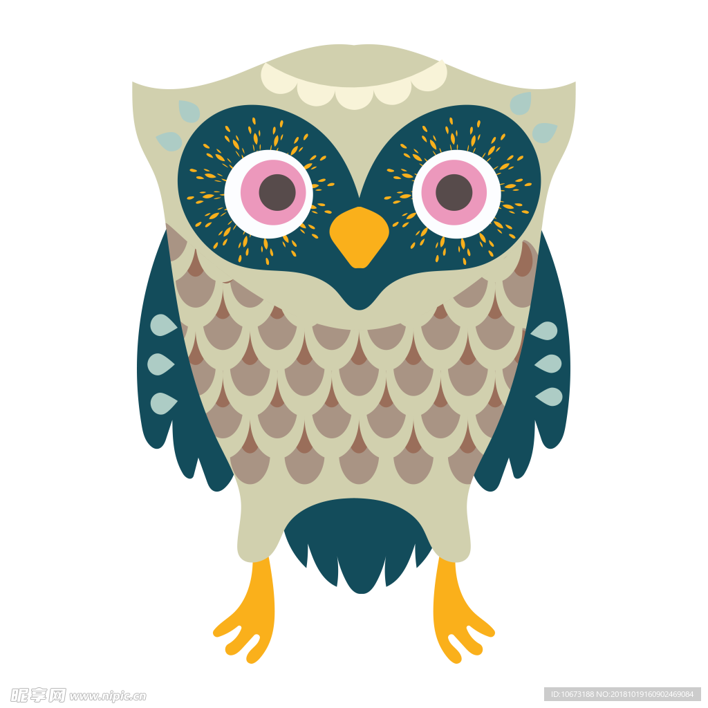 卡通猫头鹰