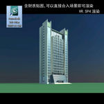 写字楼 现代办公楼 建筑模型图