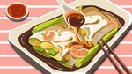 肠粉美食插画