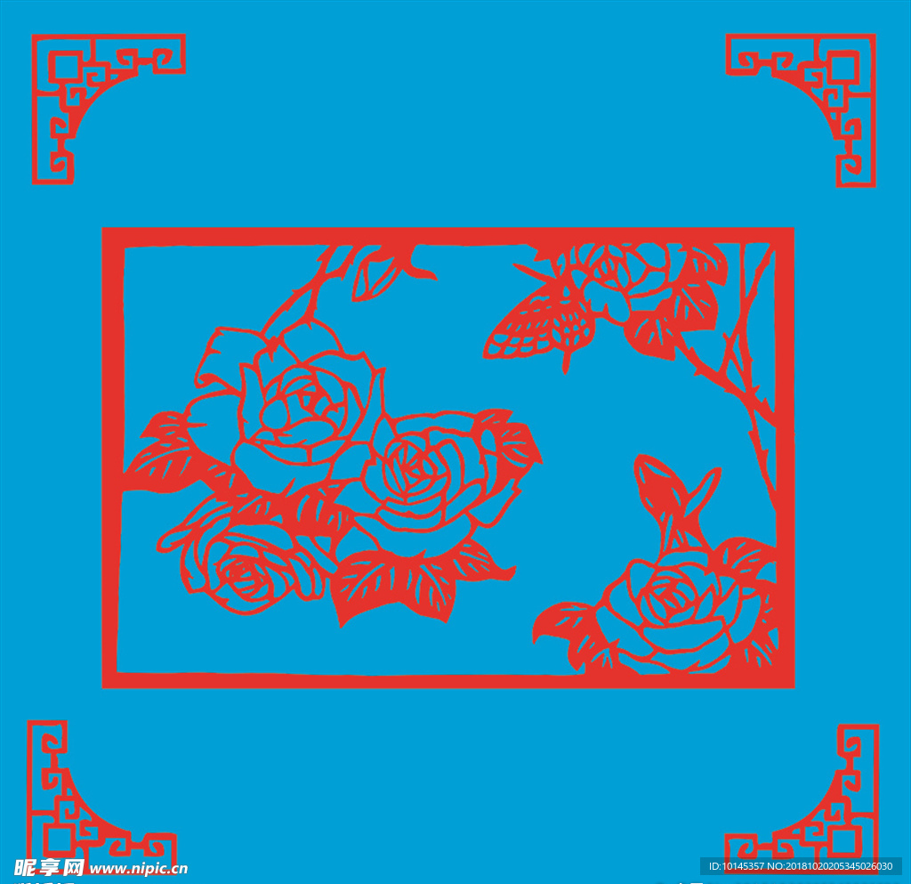 蝶恋花剪纸