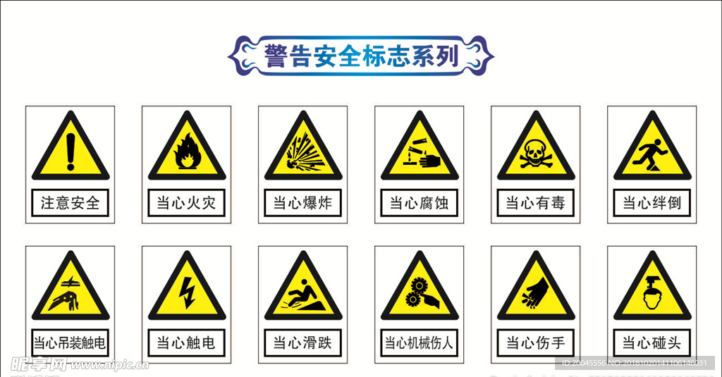 警告安全标志系列