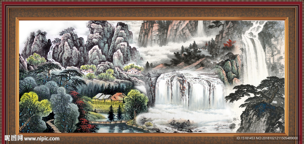 山水国画 国画