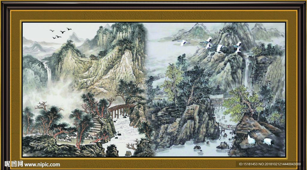 山水国画