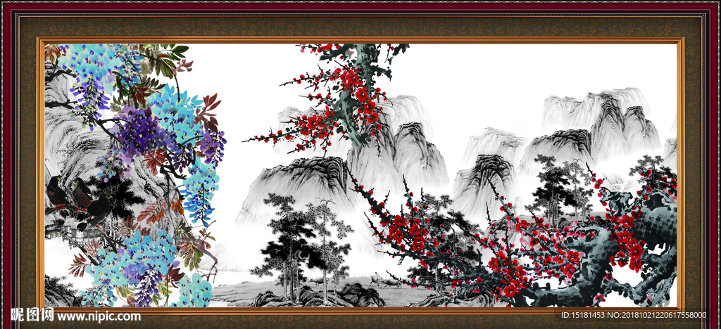 国画梅花