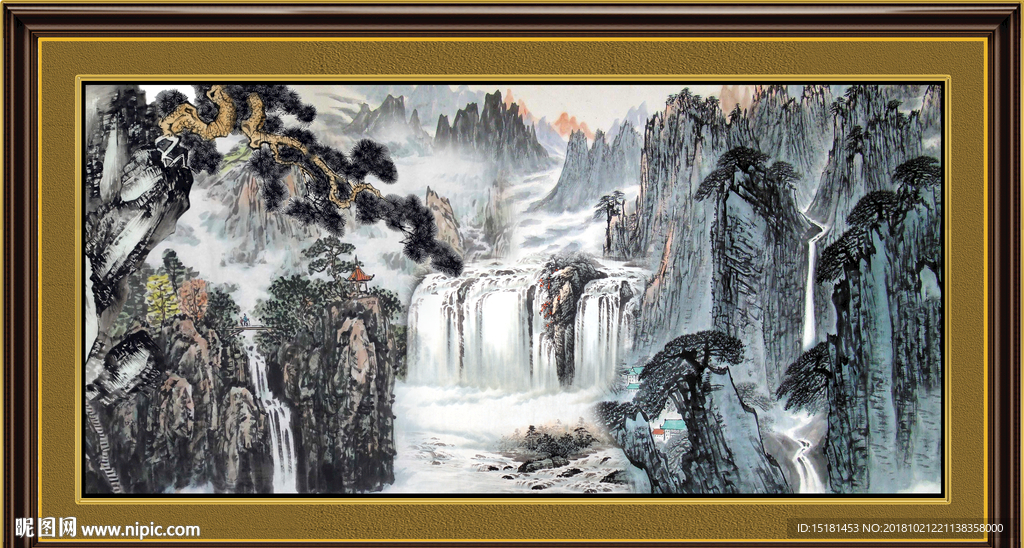 山水国画 国画