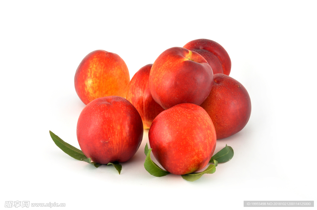 油桃 桃子 水果 红色桃子 桃