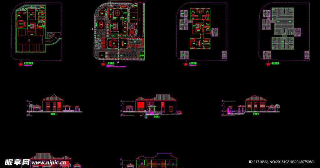 CAD自建房施工图别墅施工图