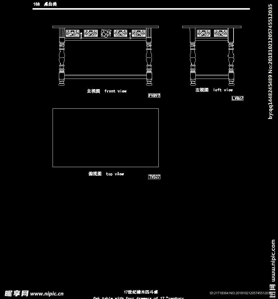 欧式家具施工图家装CAD图纸