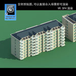 写字楼 现代办公楼 建筑模型图