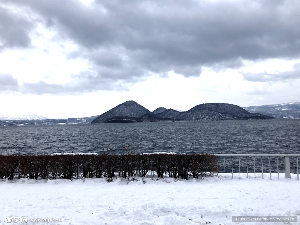 日本洞爷湖雪景