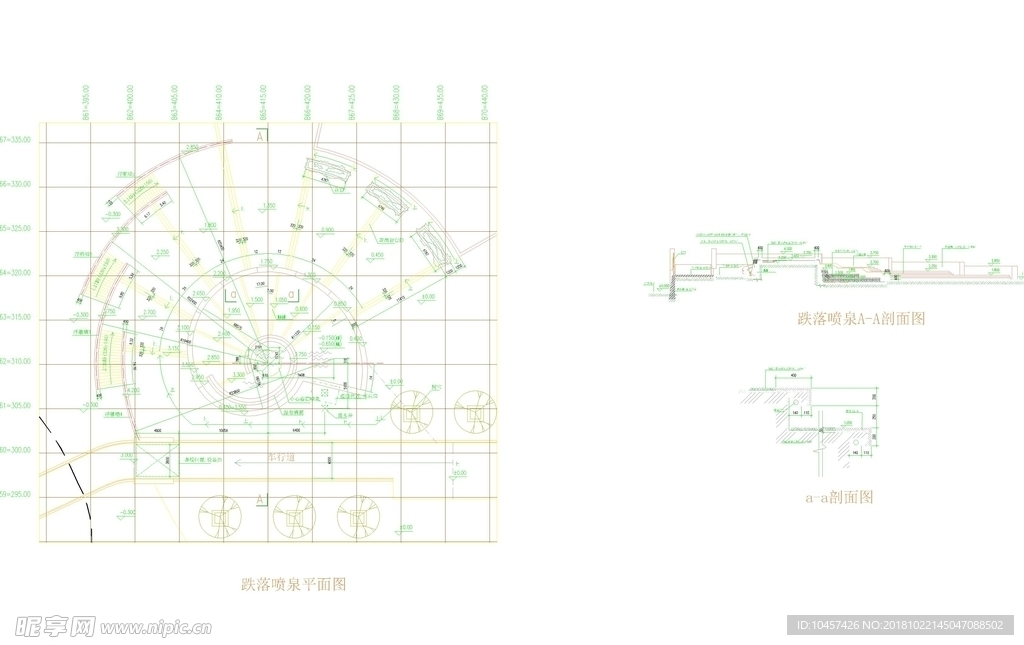 CAD公园绿化 桥路 道路绿化