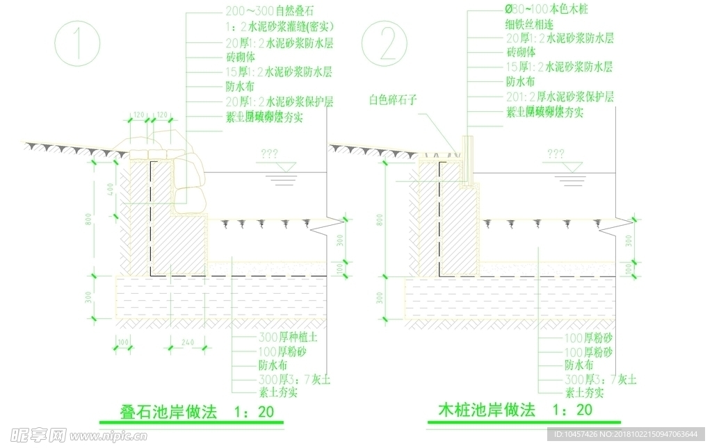 CAD公园绿化 桥路 道路绿化