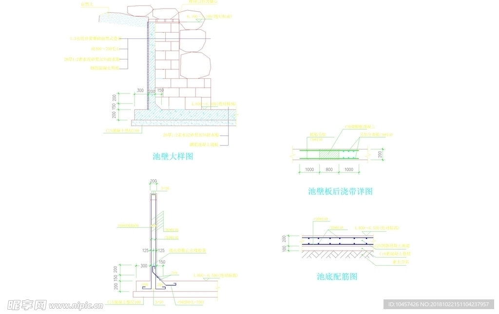 CAD公园绿化 桥路 道路绿化