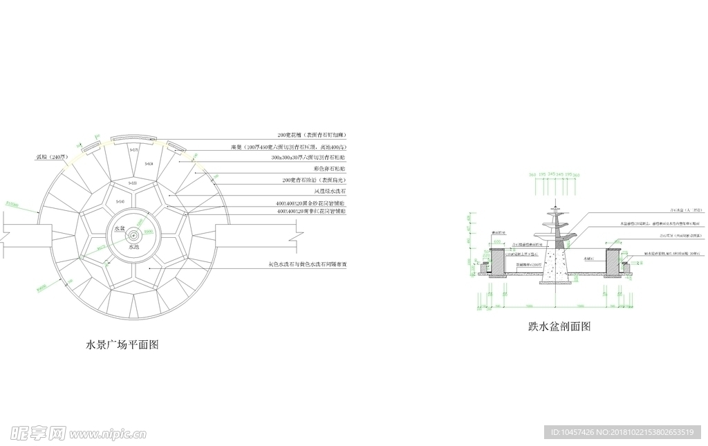 CAD公园绿化 桥路 道路绿化