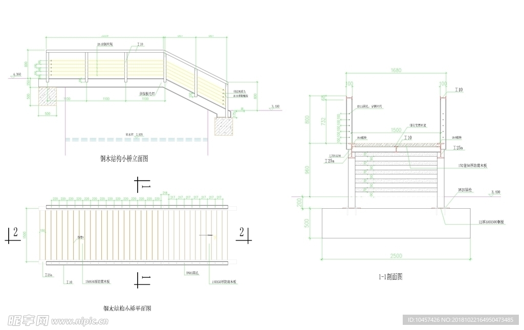 CAD公园绿化 桥路 道路绿化