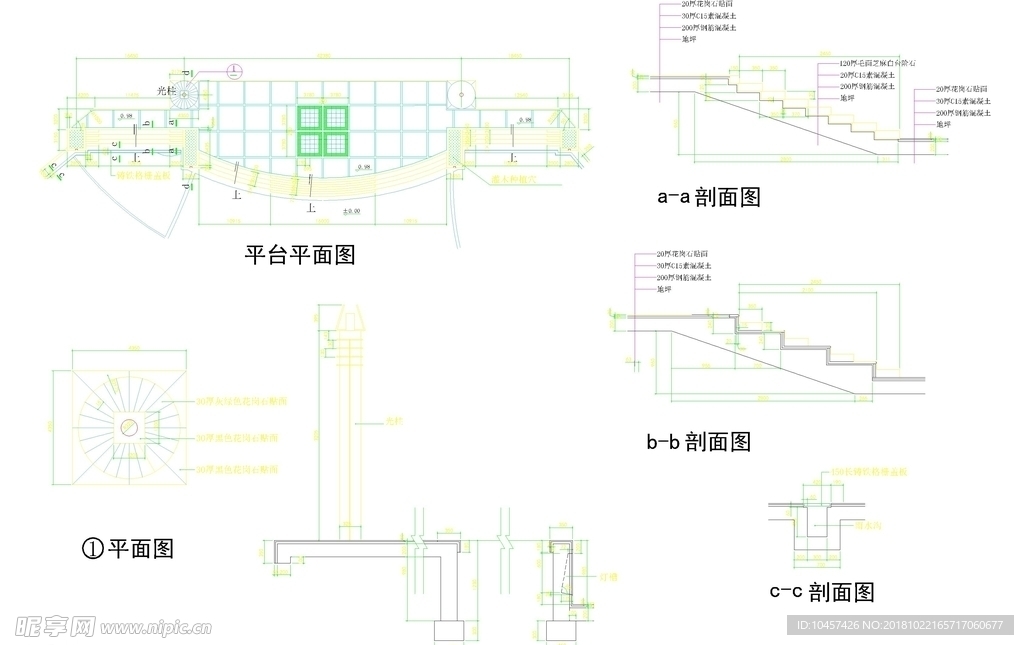 CAD公园绿化 桥路 道路绿化