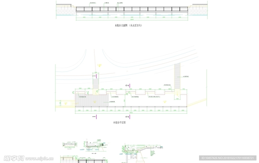 CAD公园绿化 桥路 道路绿化