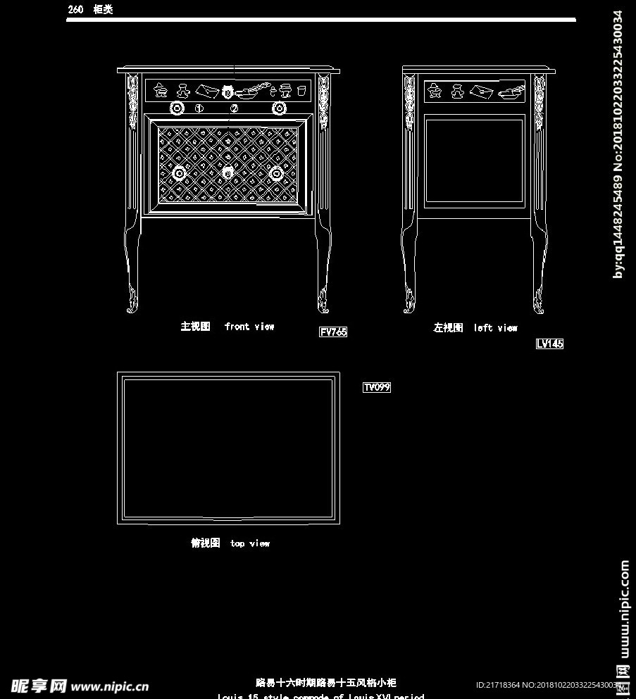 欧式家具施工图家装CAD图纸