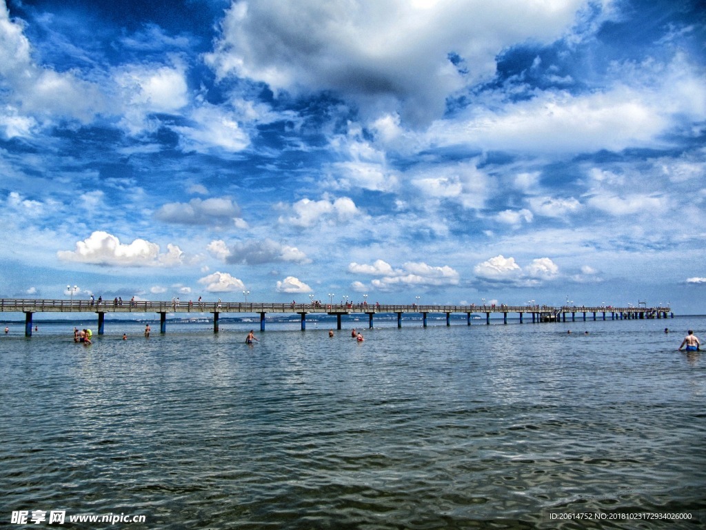 美丽的河道风景