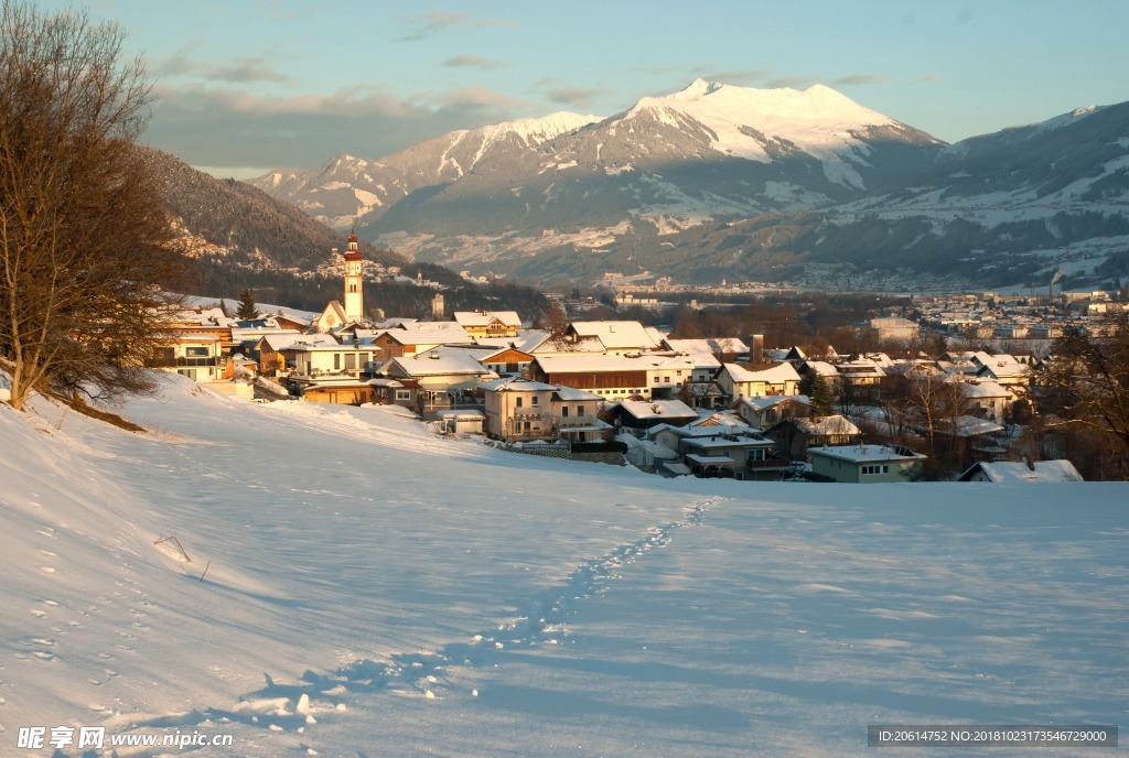 冬日里的乡村美景