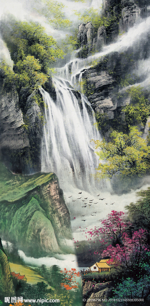 国画山水玄关