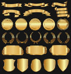 金色标签