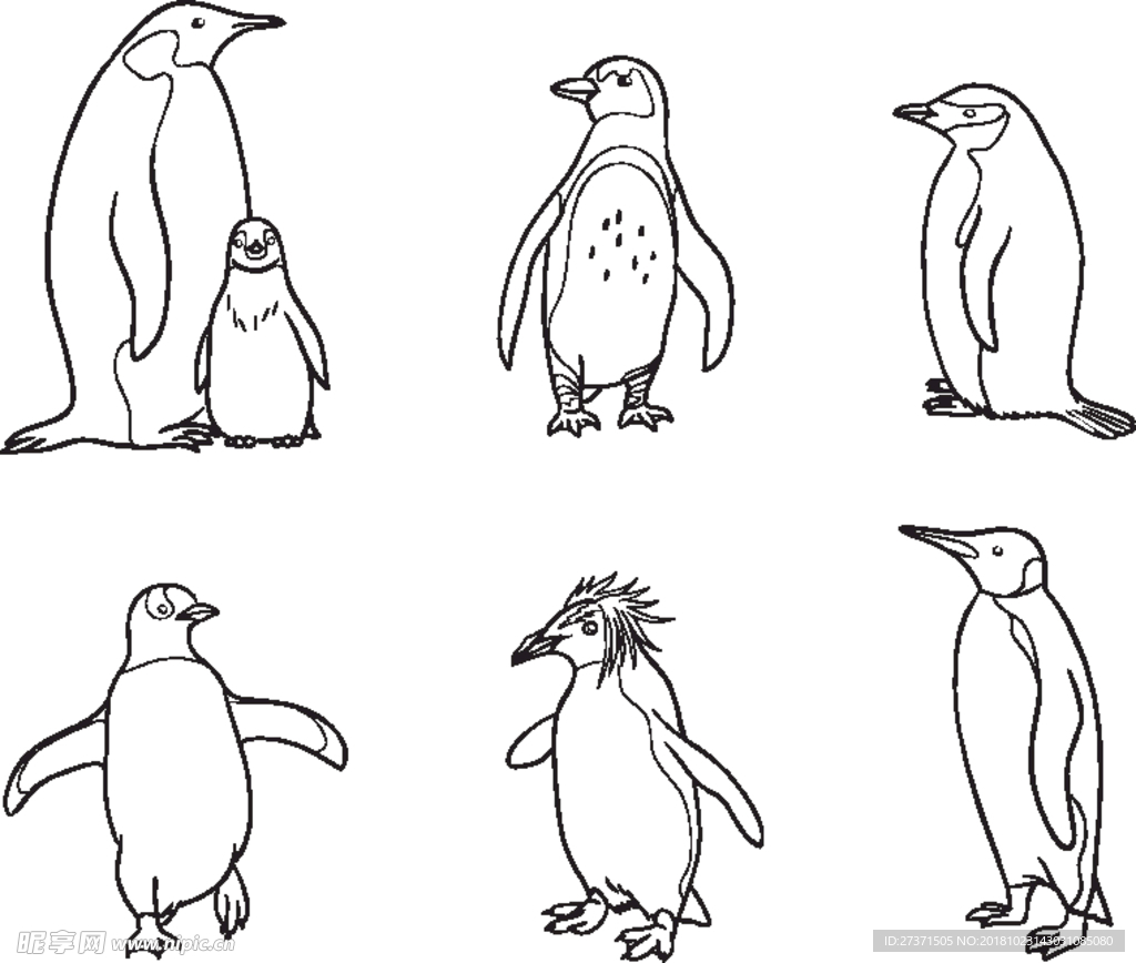 卡通企鹅