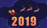 2019圣诞节贺卡矢量素材