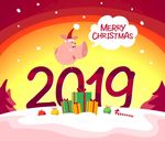 2019猪年圣诞新年快乐