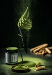 甜品抹茶冰淇淋