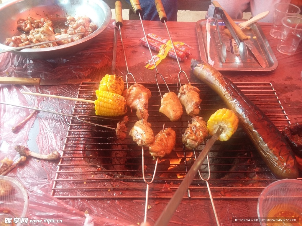 烤玉米茄子