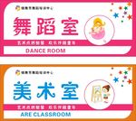 标识牌 舞蹈标识牌 美术标识牌