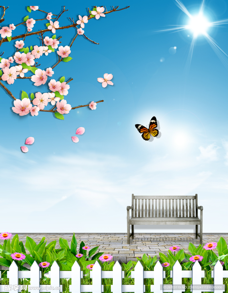 蝴蝶 天空