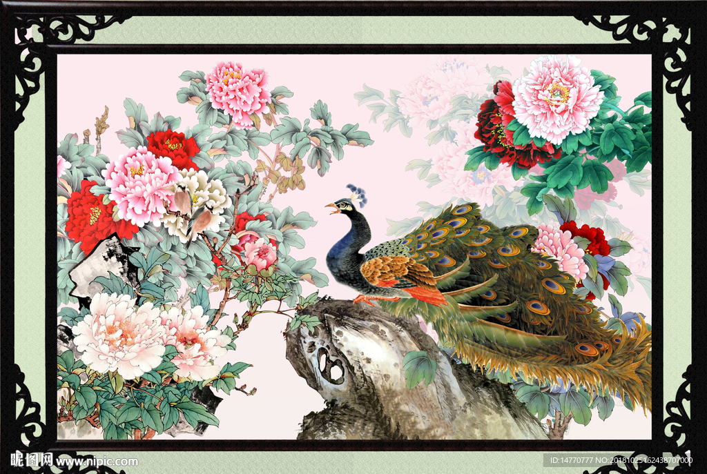 国画牡丹 国色天香