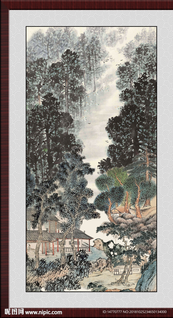巨幅山水 国画风景 水墨国画