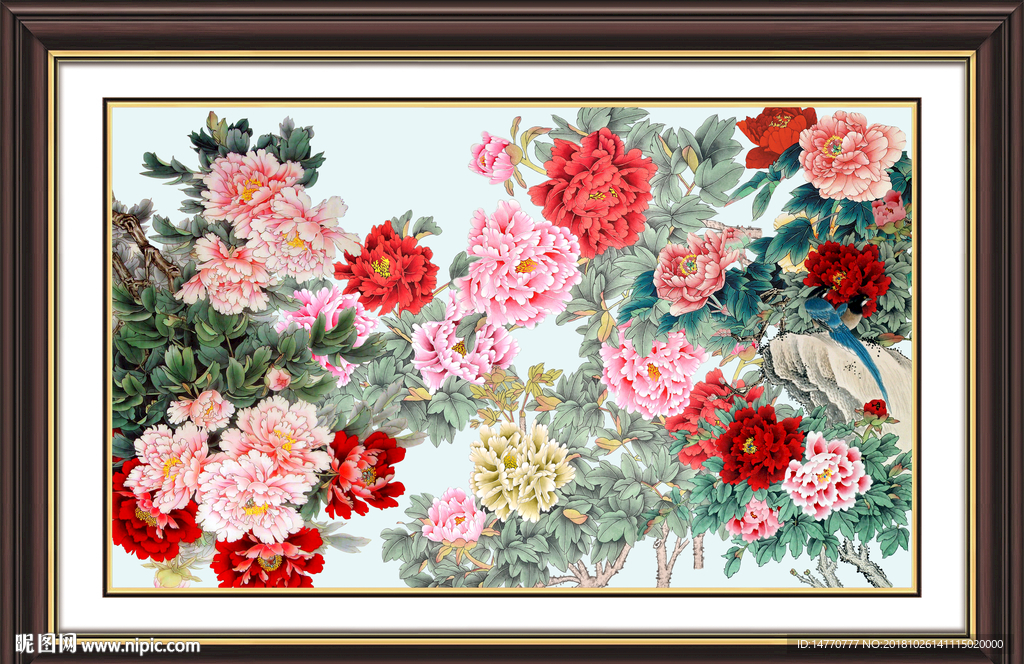 国画牡丹 国色天香 国画牡丹图