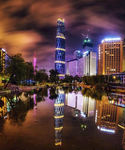 广州天河夜景图片