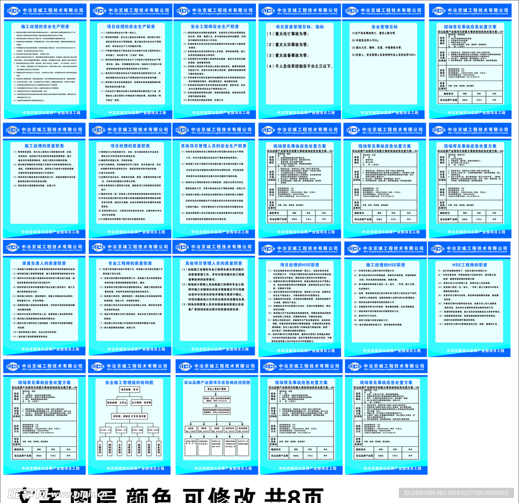 中冶 安全 质量 责任 制度牌