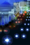 城市夜晚背景