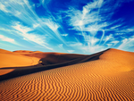 蓝天下的沙漠 沙漠风景