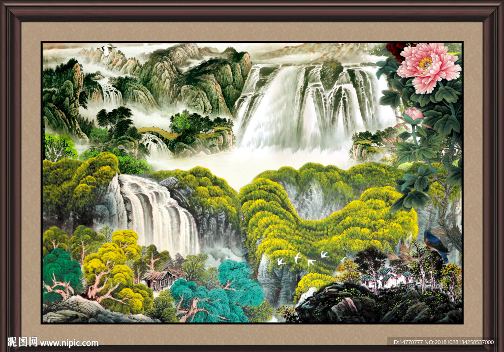 巨幅山水画 山水风景